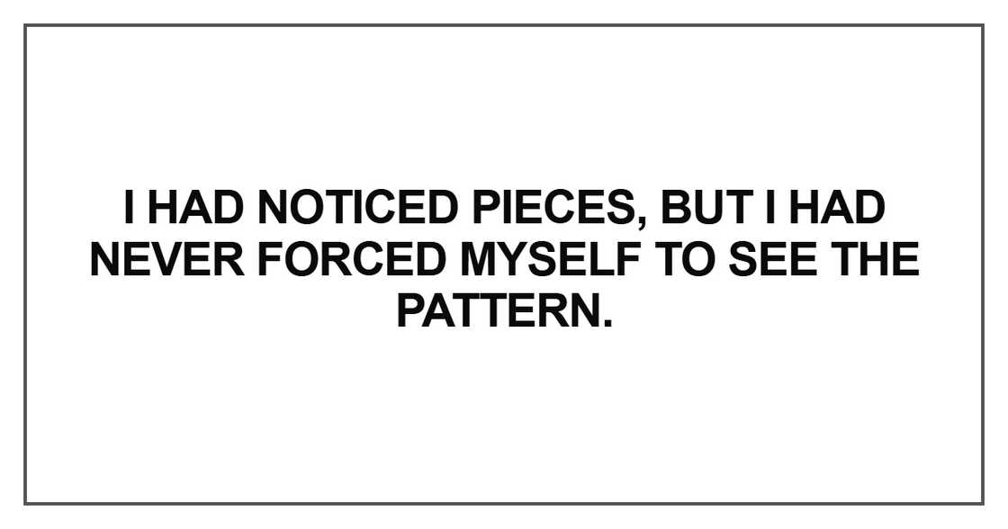 I had noticed pieces