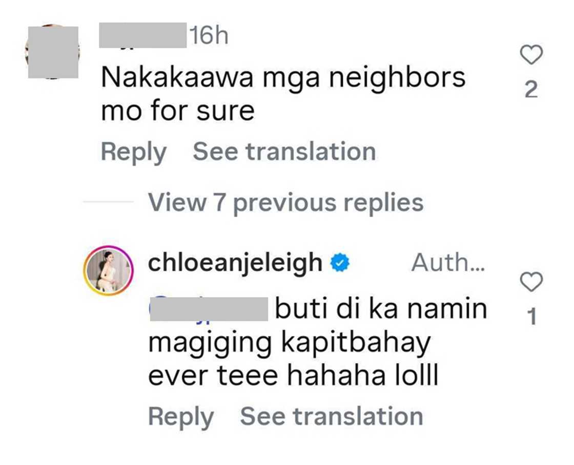 Chloe San Jose hits back at “nakakaawa mga neighbors mo” comment on her treadmill singing video Chloe San Jose hits back at “nakakaawa mga neighbors mo” comment on her treadmill singing video