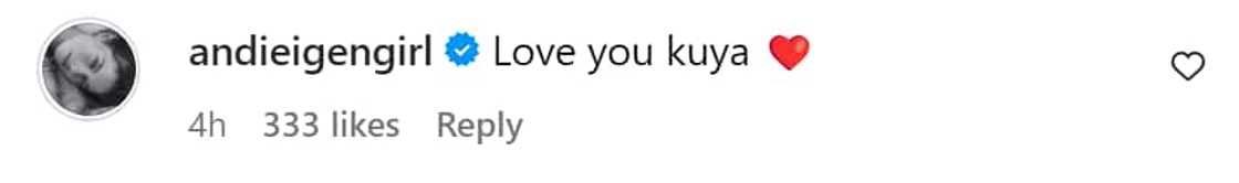 Andi Eigenmann, nag-react sa madamdaming mensahe ni Gabby Eigenman kay Jaclyn Jose: “Love you kuya”