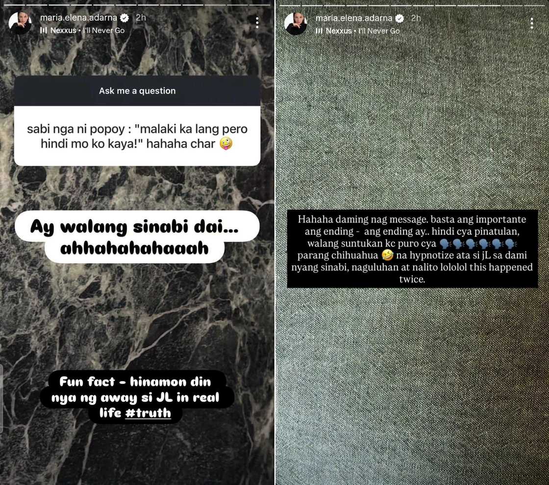 Ellen Adarna, may rebelasyon sa Q&A: "Hinamon din niya ng away si JL" Ellen Adarna, may rebelasyon sa Q&A: "Hinamon din niya ng away si JL"