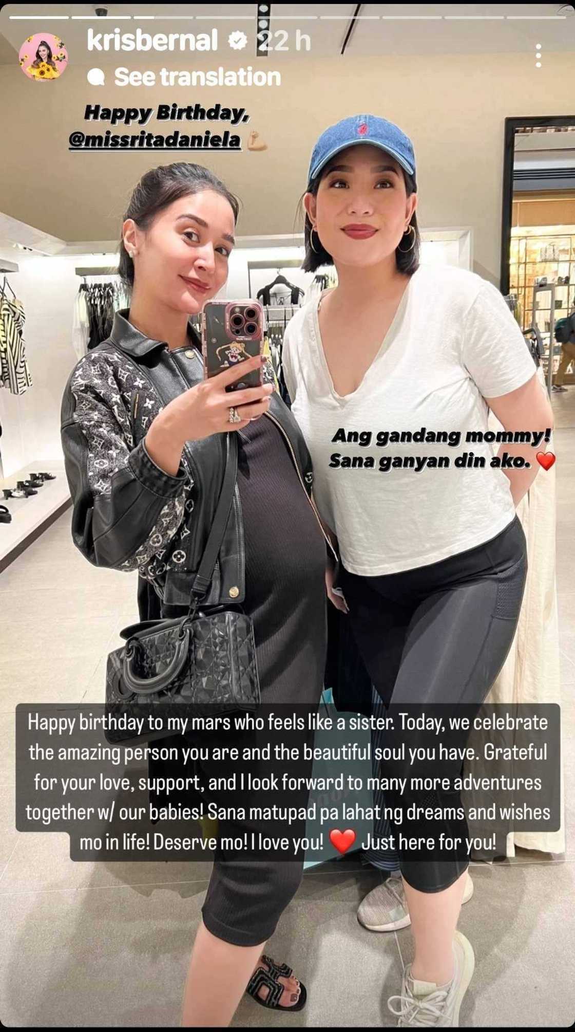 Kris Bernal pens heartfelt birthday message for Rita Daniela; Rita writes sweet reply