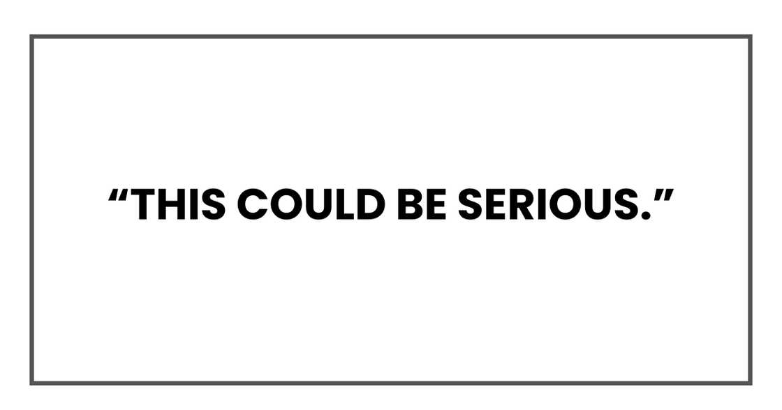 This could be serious This could be serious