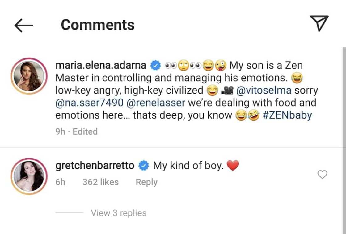 Gretchen Barretto reacts to Elias Modesto's viral cookie video: "My kind of boy"