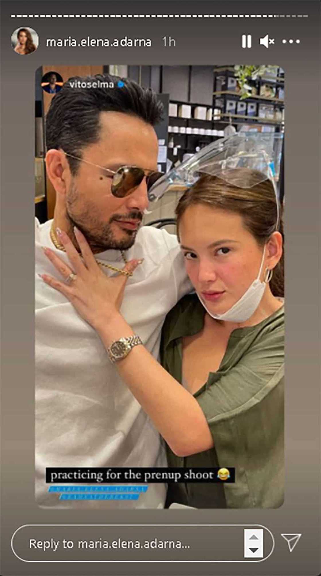Kaibigan ni Derek Ramsay, Ellen Adarna, nagpost ng “practicing for prenup” photo, viral na ngayon Kaibigan ni Derek Ramsay, Ellen Adarna, nagpost ng “practicing for prenup” photo, viral na ngayon