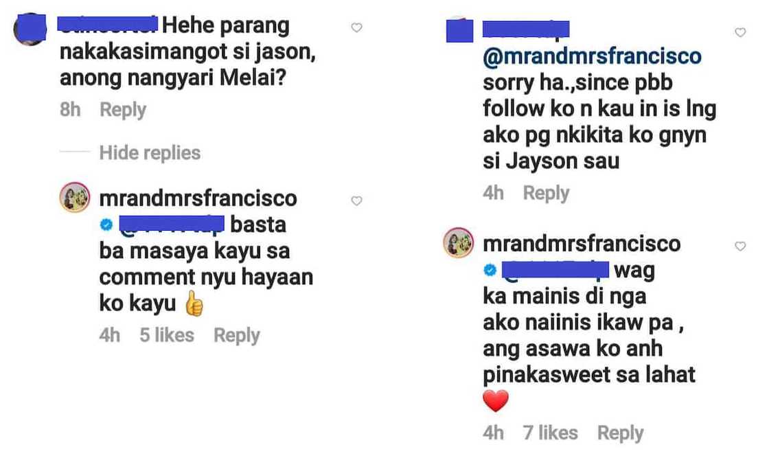 Melai Cantiveros, dinepensahan si Jason Francisco sa netizen na nainis sa aktor: “wag ka mainis” Melai Cantiveros, dinepensahan si Jason Francisco sa netizen na nainis sa aktor: “wag ka mainis”