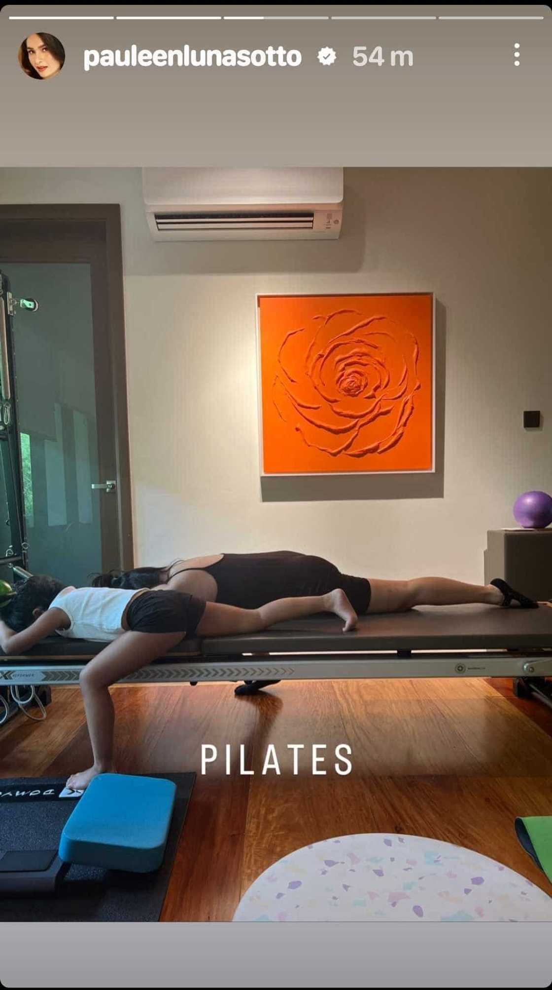 Pauleen Luna, ipinasilip ang Pilates session nila ni Tali Sotto Pauleen Luna, ipinasilip ang Pilates session nila ni Tali Sotto