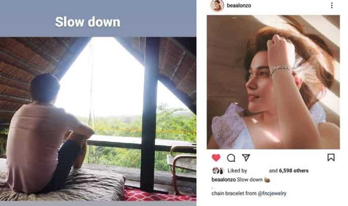 Bea Alonzo, Gerald Anderson, muling nagka-pareho ng photo caption sa IG Bea Alonzo, Gerald Anderson, muling nagka-pareho ng photo caption sa IG