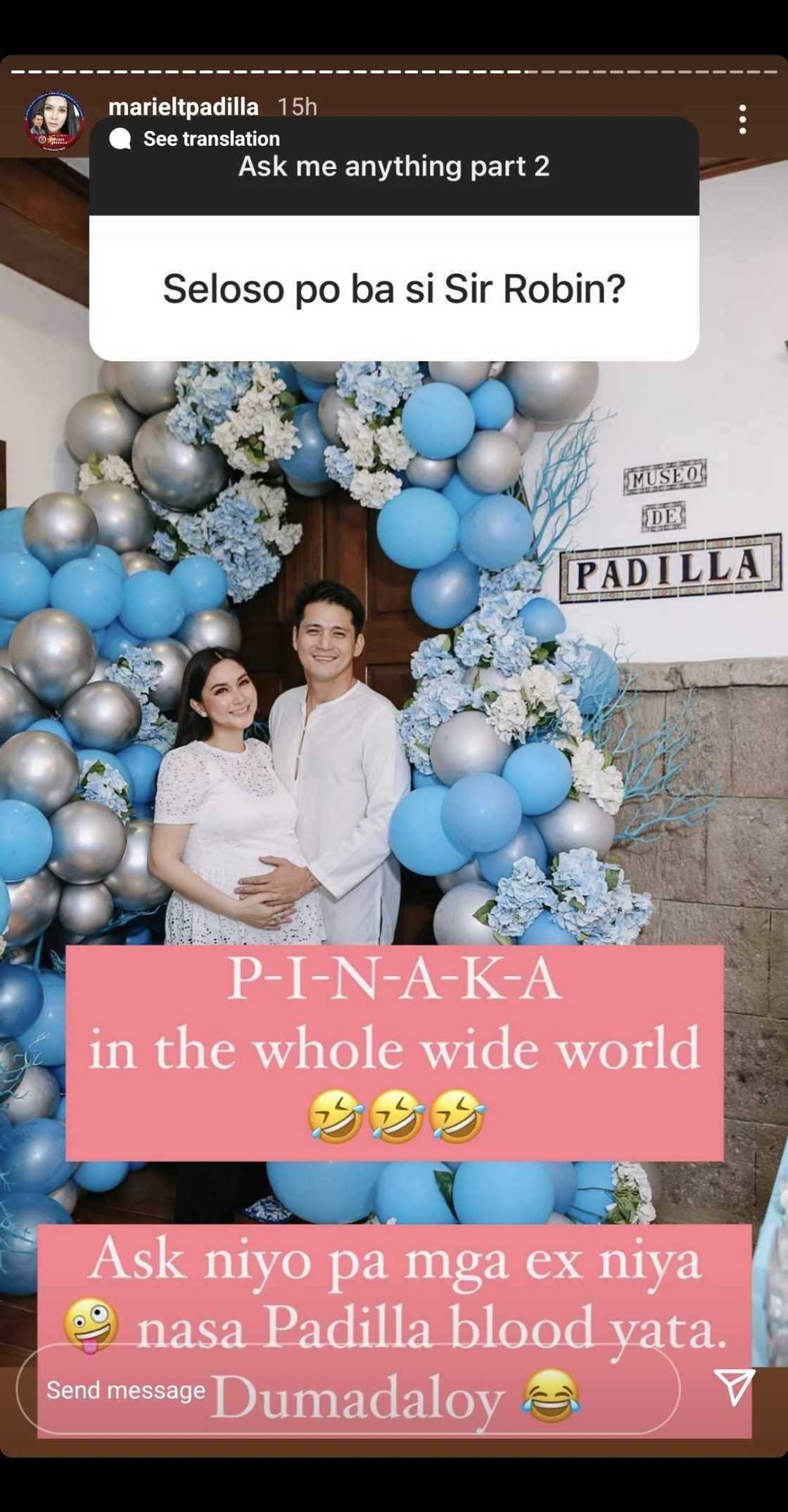 Mariel Padilla, sinabing napaka-seloso ni Robin Padilla: "Ask niyo pa mga ex niya" Mariel Padilla, sinabing napaka-seloso ni Robin Padilla: "Ask niyo pa mga ex niya"