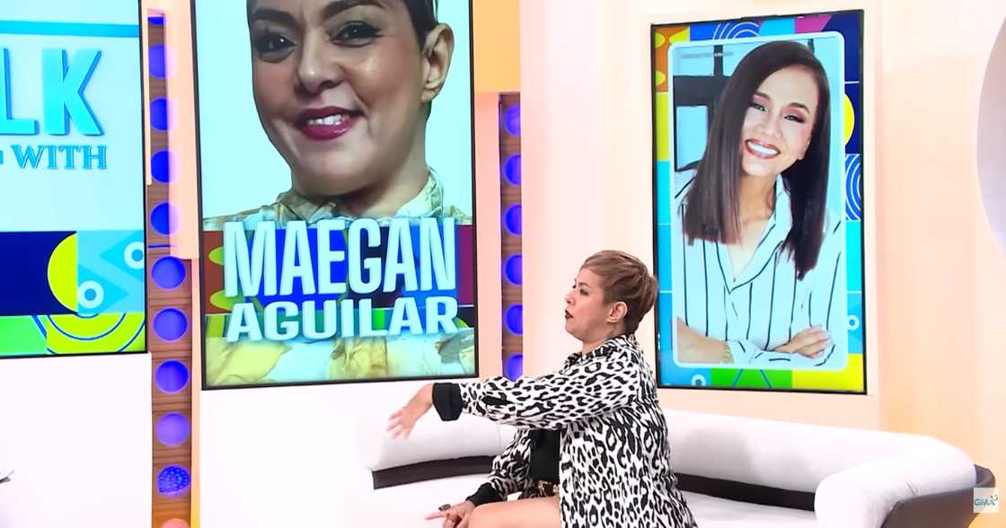 Maegan Aguilar, ibinahagi ang kabutihang ginawa ni Kuh Ledesma sa kanya (Screenshot from Fast Talk with Boy Abunda via GMA Network) Maegan Aguilar, ibinahagi ang kabutihang ginawa ni Kuh Ledesma sa kanya (Screenshot from Fast Talk with Boy Abunda via GMA Network)