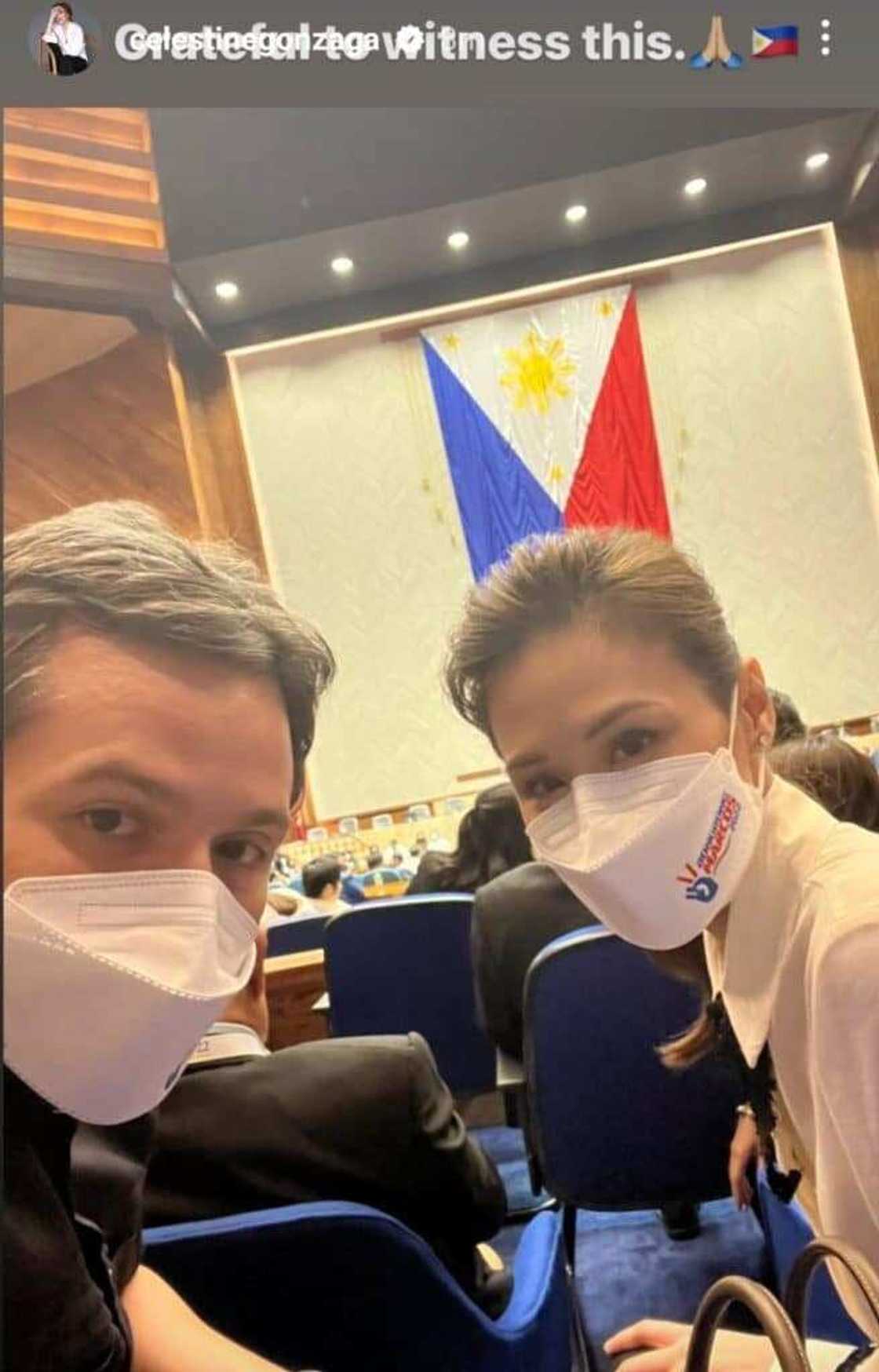 Toni Gonzaga & Paul Soriano celebrate with the President & Vice President-elect Toni Gonzaga & Paul Soriano celebrate with the President & Vice President-elect