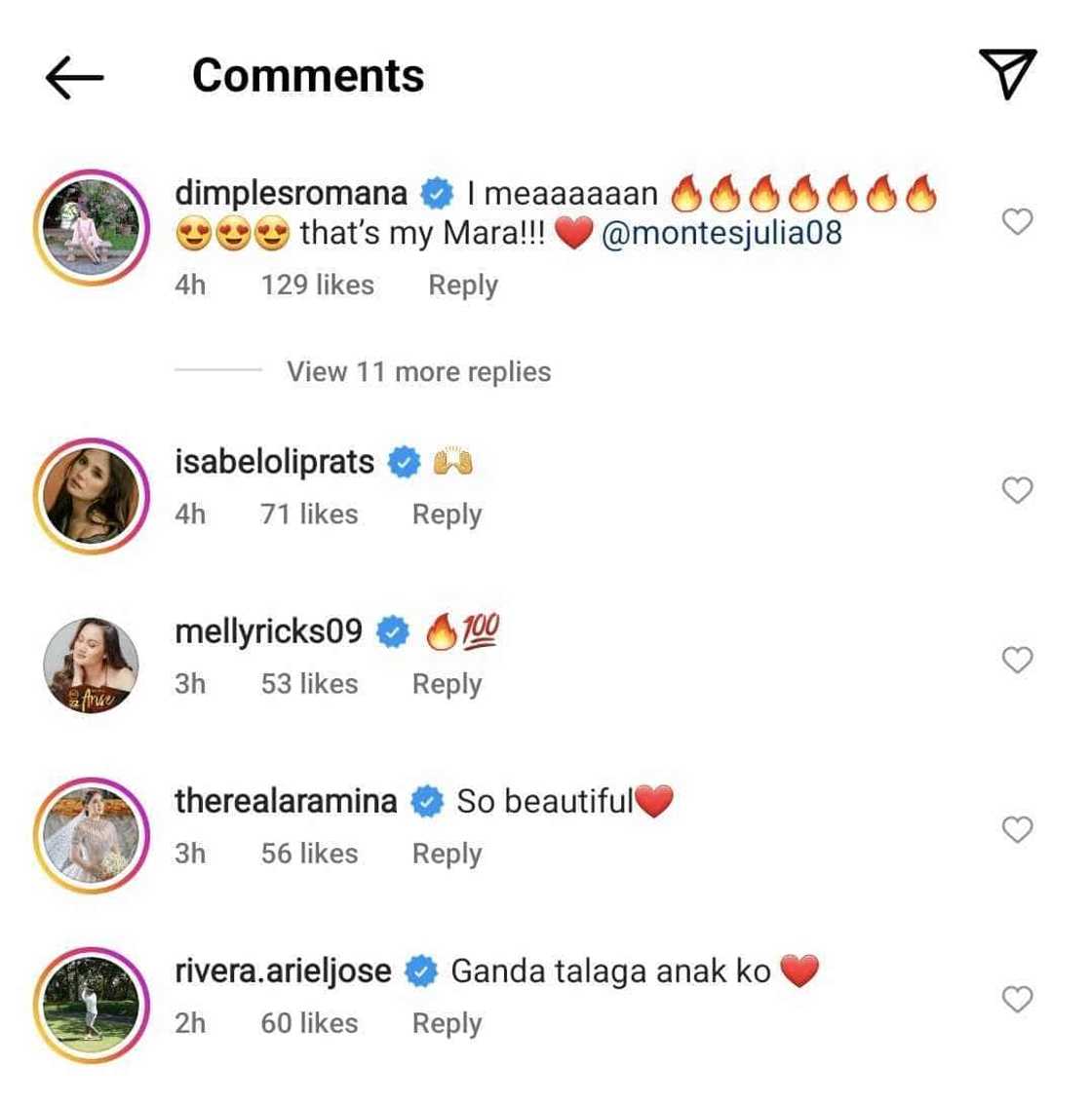 Celebrities react to Julia Montes' stunning photo on social media Celebrities react to Julia Montes' stunning photo on social media