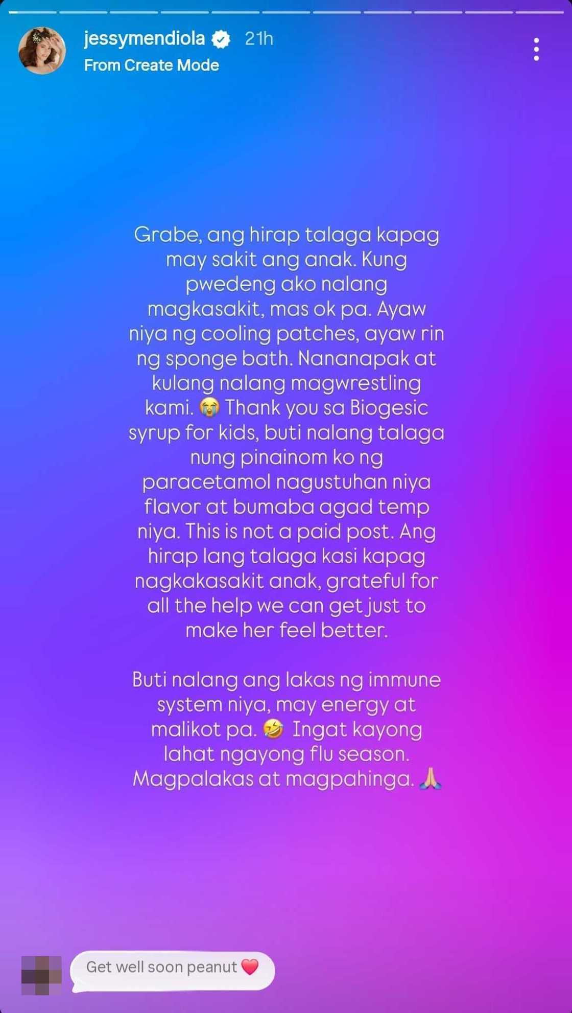 Jessy Mendiola sa pagkakaroon ng sakit ni Rosie: "Kulang na lang mag-wrestling kami" Jessy Mendiola sa pagkakaroon ng sakit ni Rosie: "Kulang na lang mag-wrestling kami"