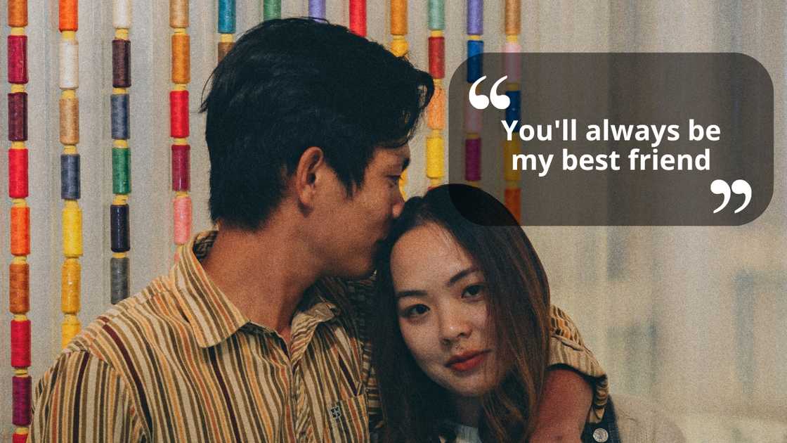 A young couple hugging closely A young couple hugging closely