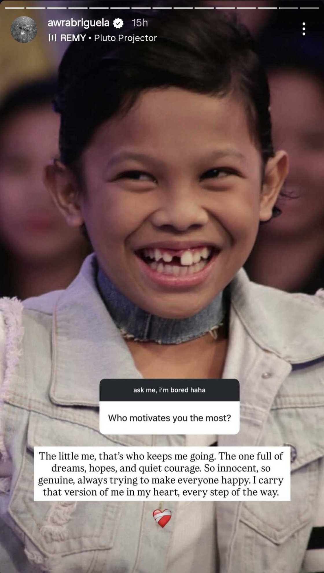 Awra Briguela opens up about her biggest motivation in life: "That's who keeps me going"