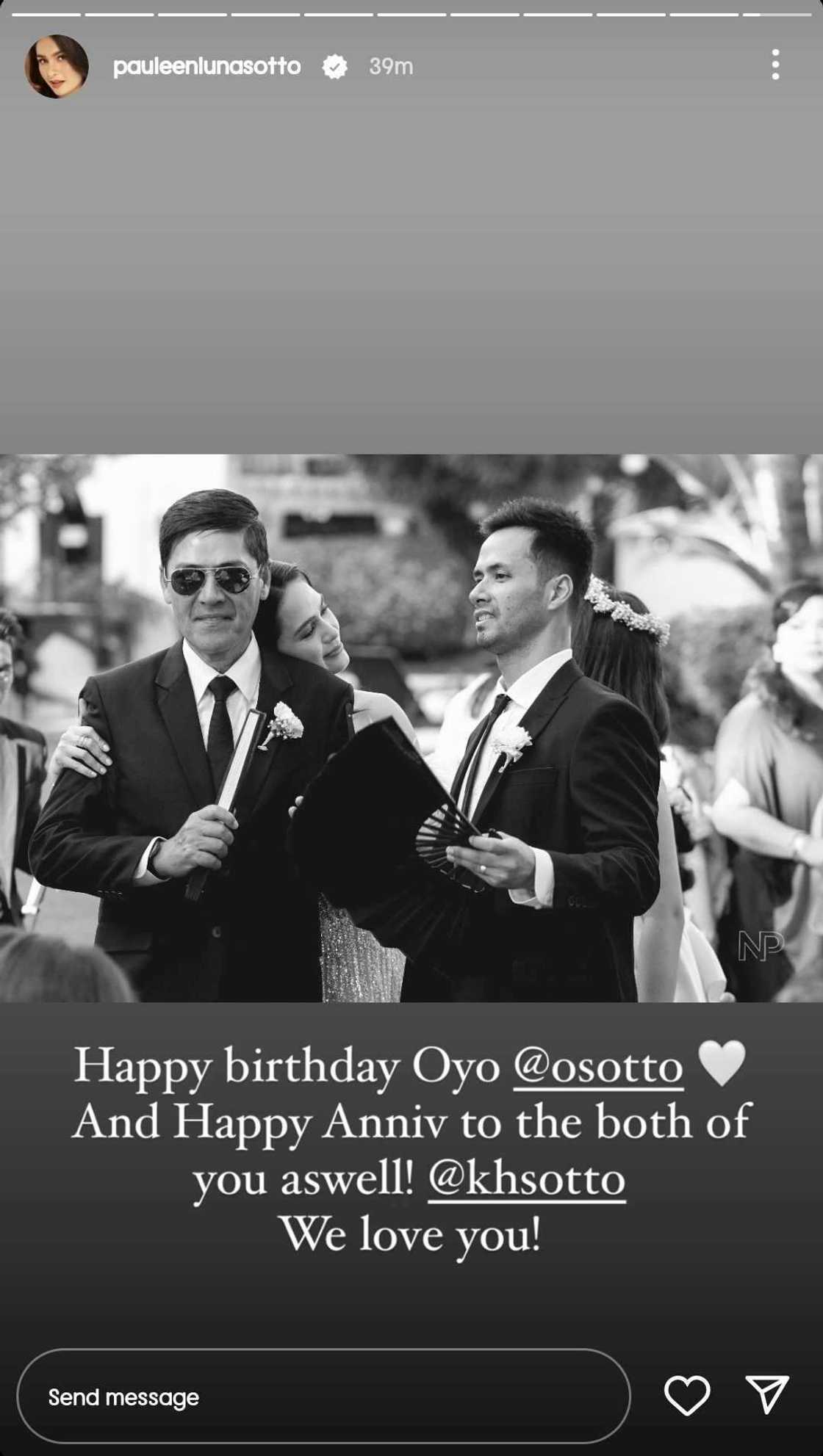 Pauleen Luna greets Oyo Boy Sotto and Kristine Hermosa in viral online post Pauleen Luna greets Oyo Boy Sotto and Kristine Hermosa in viral online post