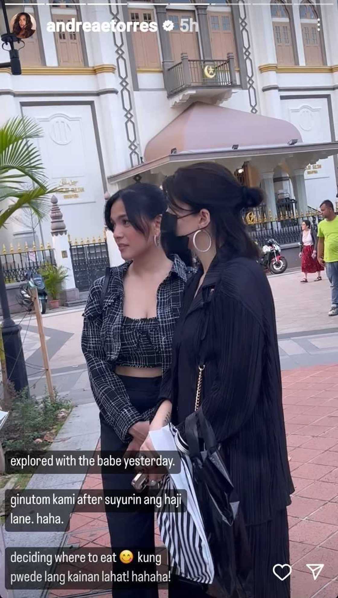 Photos of Kylie Padilla, Andrea Torres exploring Singapore go viral