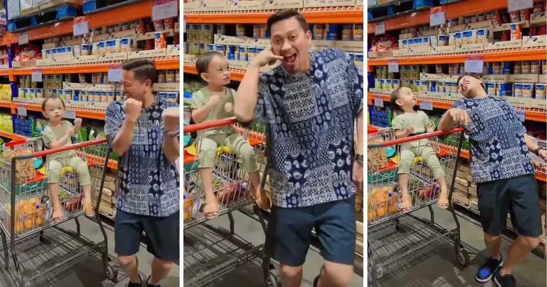 Video ng pagsayaw nina Jhong Hilario at Sarina sa grocery store, kinaaliwan