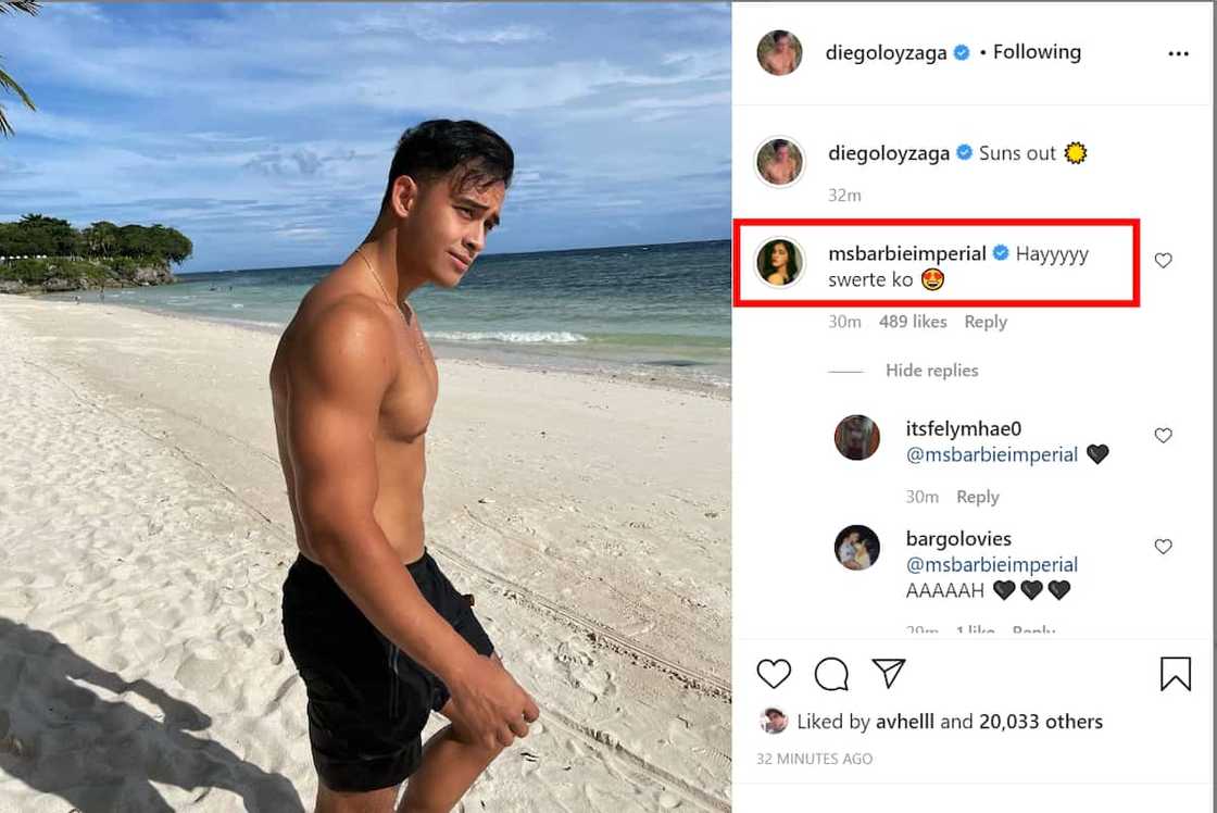 Diego Loyzaga at Barbie Imperial, kinakiligan dahil sa kanilang sagutan sa social media Diego Loyzaga at Barbie Imperial, kinakiligan dahil sa kanilang sagutan sa social media