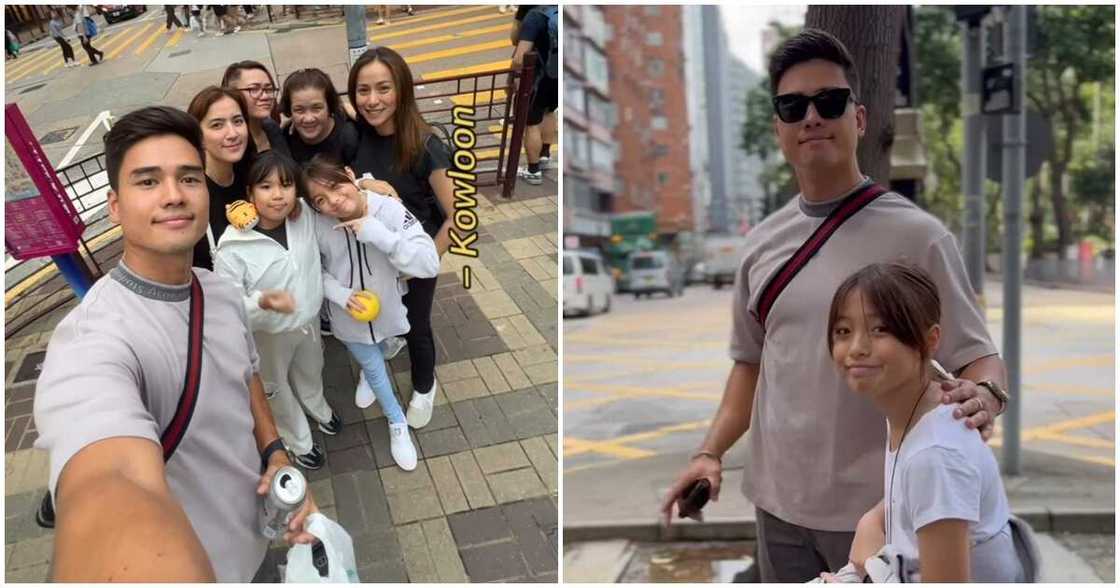 Marco Gumabao bonds with Cristine Reyes and her family in Hong Kong