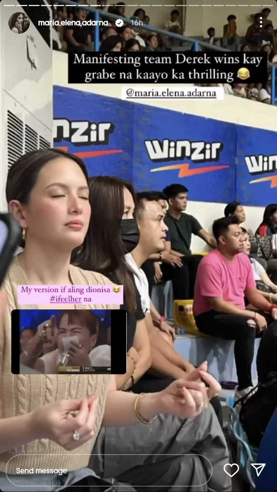 Ellen Adarna, nag-ala 'Aling Dionisia' sa basketball game ni Derek Ramsay Ellen Adarna, nag-ala 'Aling Dionisia' sa basketball game ni Derek Ramsay