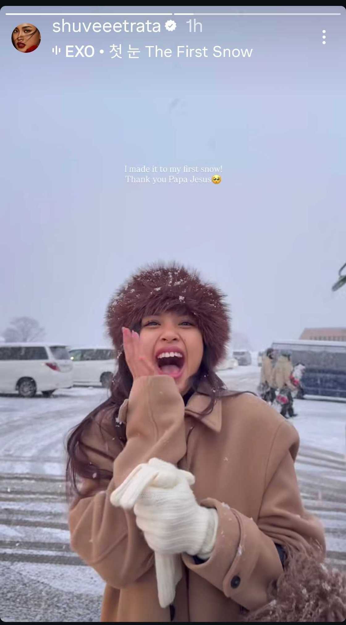 Shuvee Etrata shares her enchanting first snow moments