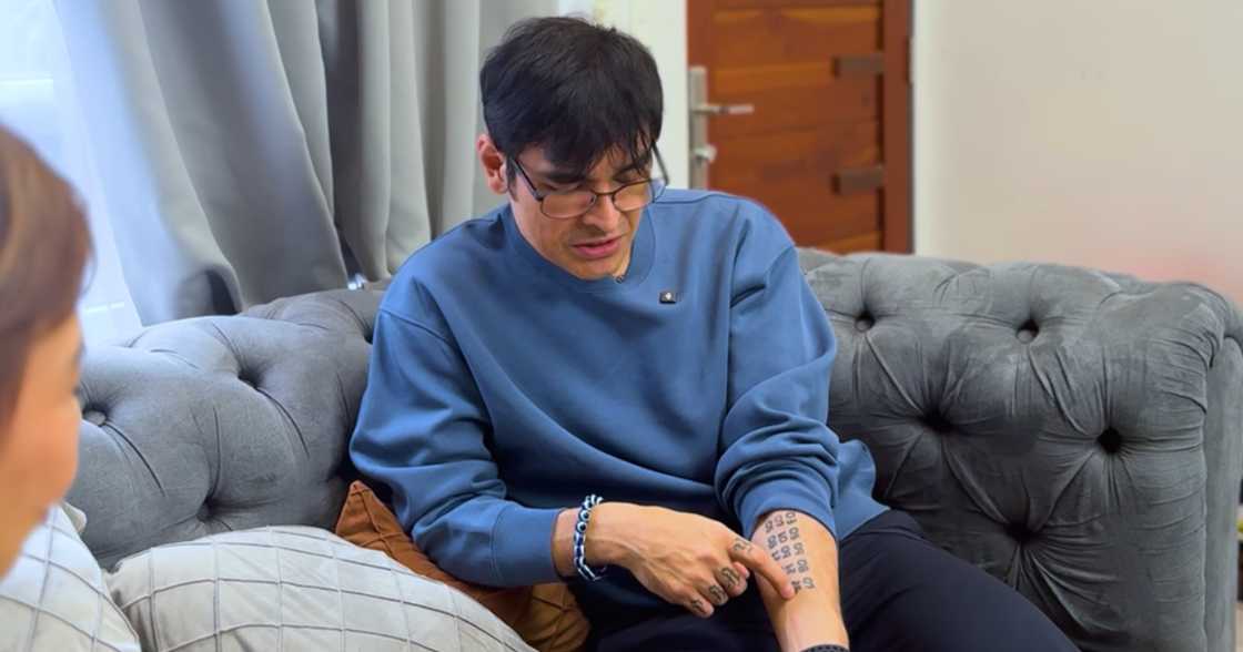 Eric Fructuoso, ipinaliwanag ang numerical tattoos niya sa braso
