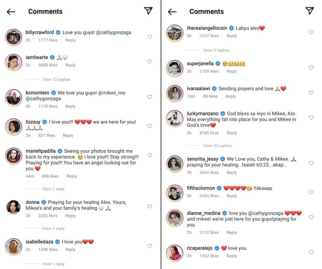 Celebrities react to Alex Gonzaga's heartbreaking post about her miscarriage Celebrities react to Alex Gonzaga's heartbreaking post about her miscarriage