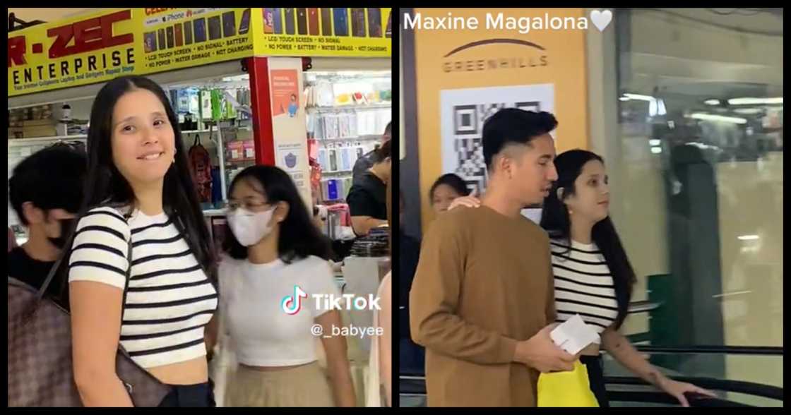 Maxene Magalona greets some fans in a mall while walking with rumored boyfriend (@_babyee) Maxene Magalona greets some fans in a mall while walking with rumored boyfriend (@_babyee)
