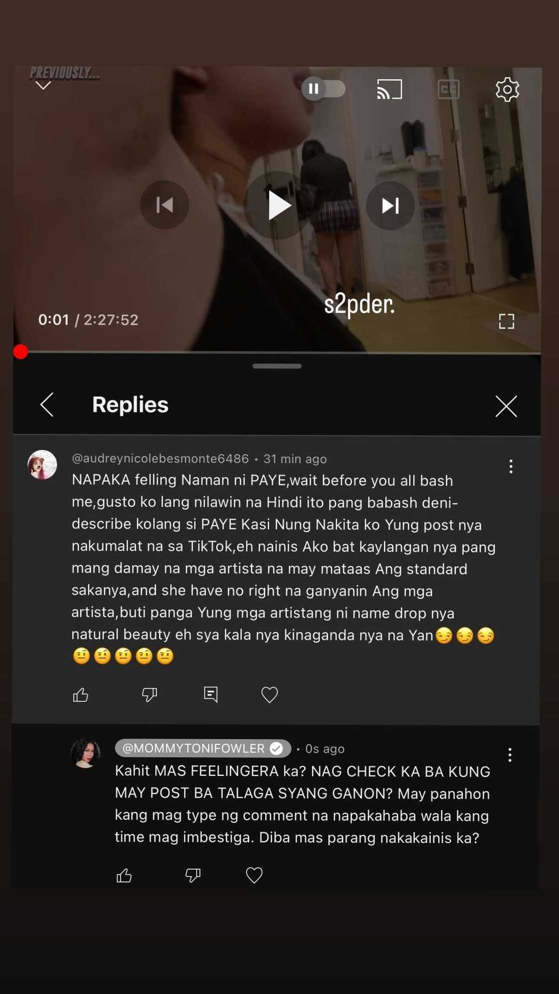 Toni Fowler, pinagtanggol si Paye sa nagsabing feelingera ito Toni Fowler, pinagtanggol si Paye sa nagsabing feelingera ito