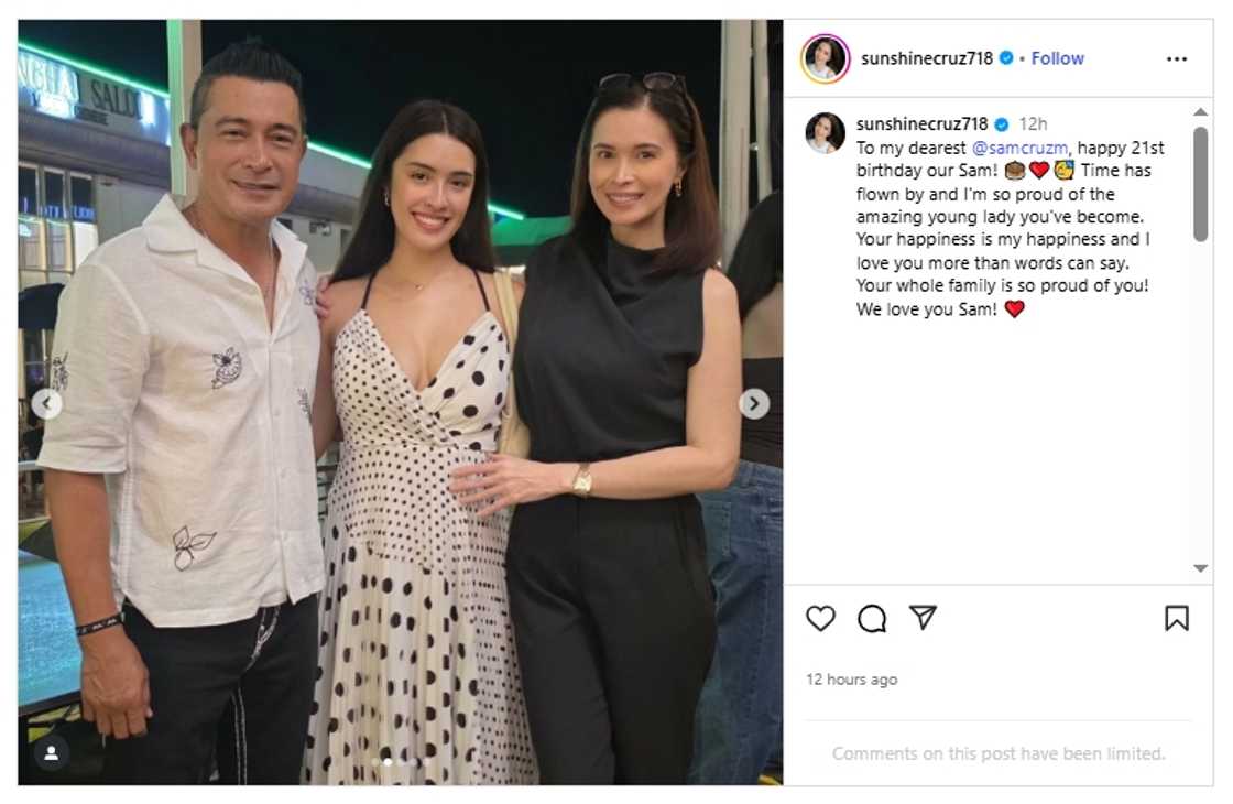 Sunshine Cruz greets daughter Sam on her birthday: "Your happiness is my happiness" Sunshine Cruz greets daughter Sam on her birthday: "Your happiness is my happiness"