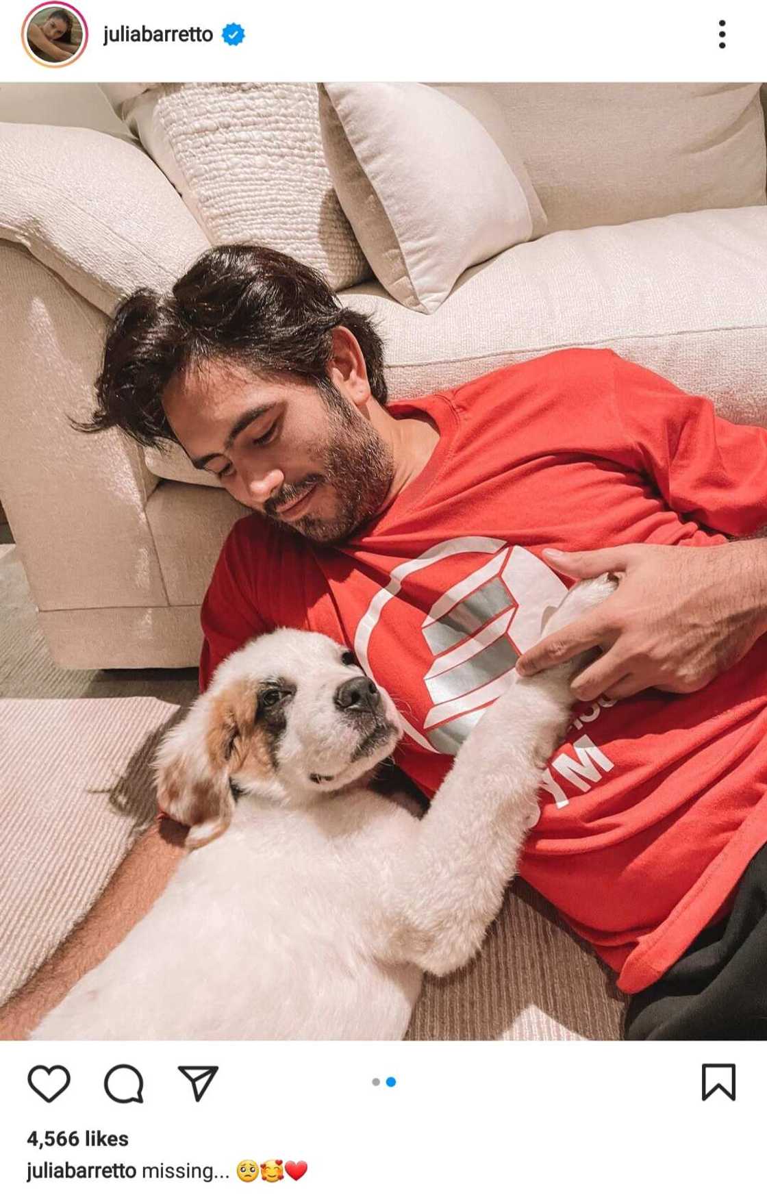 Julia Barretto, sobrang nami-miss si Gerald Anderson; nag-post ng photo ng BF na may sweet caption Julia Barretto, sobrang nami-miss si Gerald Anderson; nag-post ng photo ng BF na may sweet caption