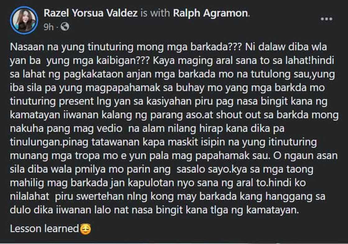 Sinapit ng binatilyong napahamak dahil sa biruan ng tropa, magsilbing aral ayon sa kanyang tiya