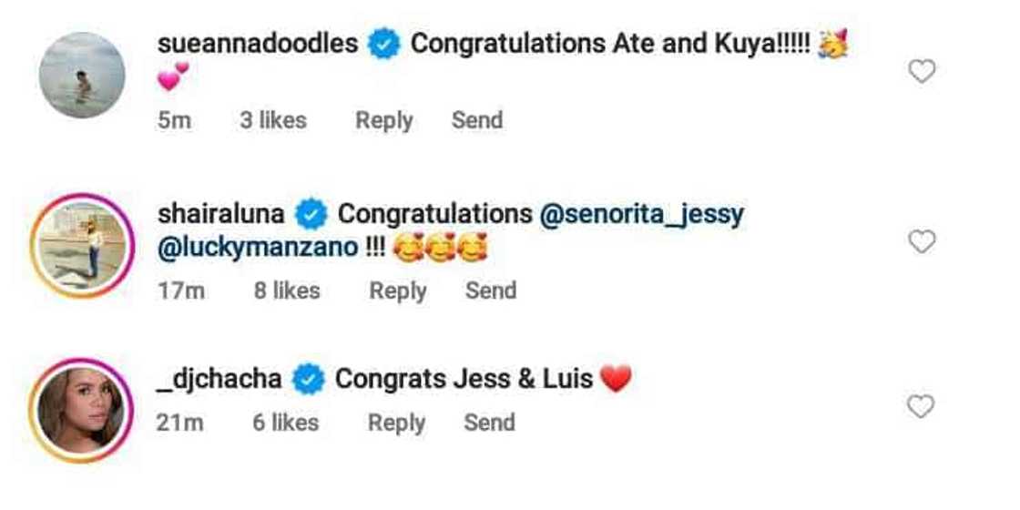 Celebrities react to Jessy Mendiola, Luis Manzano's pregnancy announcement Celebrities react to Jessy Mendiola, Luis Manzano's pregnancy announcement