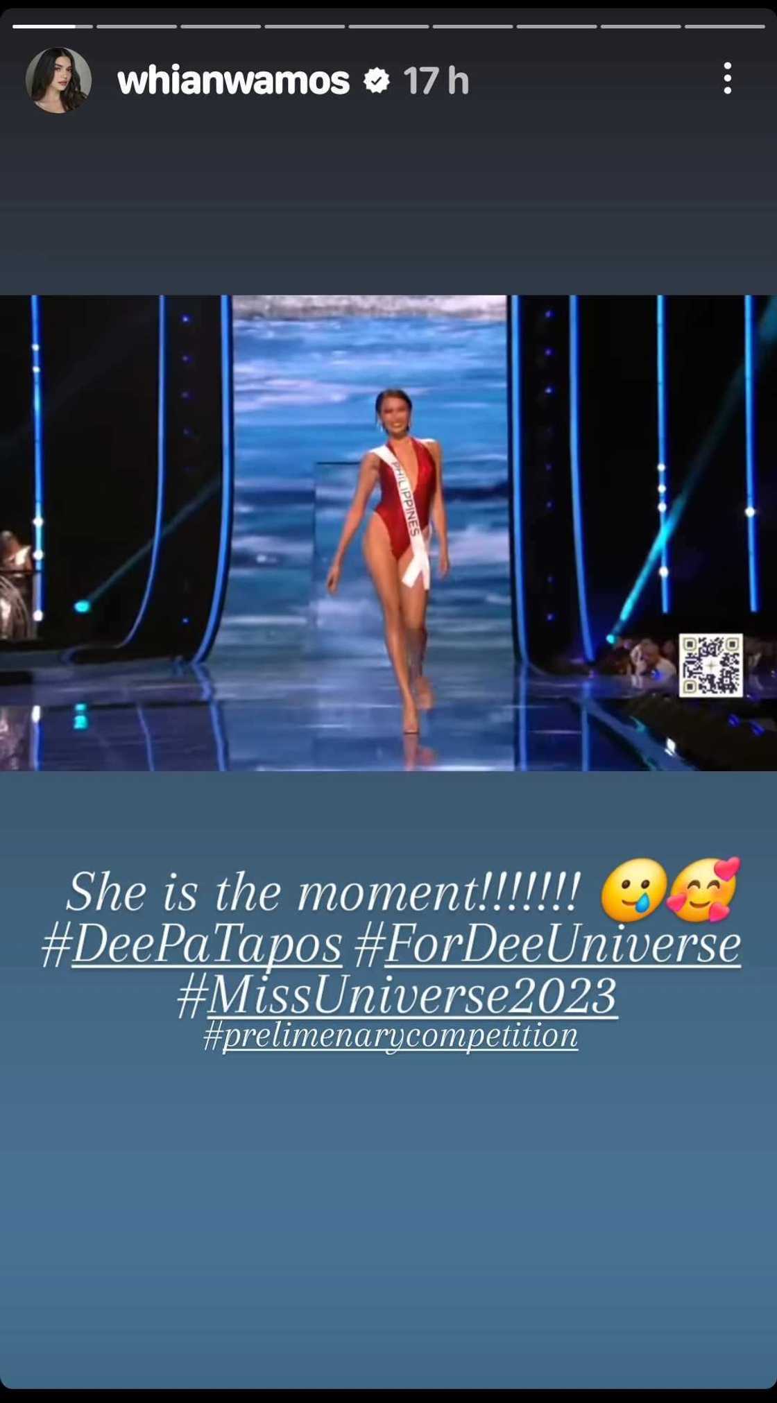 Rhian Ramos, nag-react sa Miss Universe prelims performance ni Michelle Dee: “She is the moment” Rhian Ramos, nag-react sa Miss Universe prelims performance ni Michelle Dee: “She is the moment”