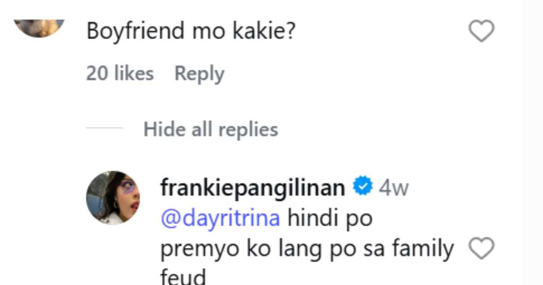 Photo: @frankiepangilinan on Instagram Photo: @frankiepangilinan on Instagram
