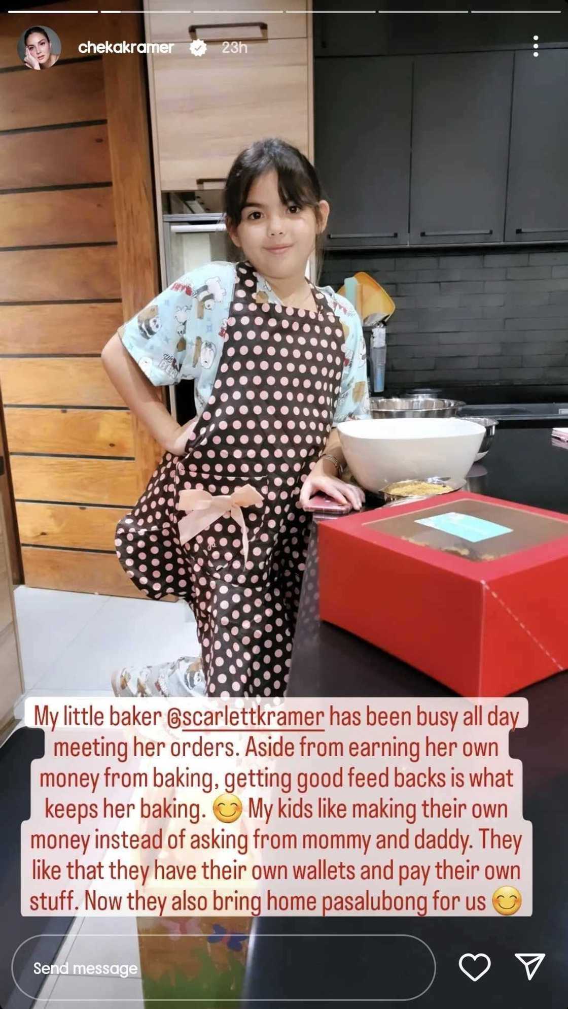 Scarlett Kramer, kumikita na ng sariling pera sa edad na 10; Cheska Garcia, isang proud mommy Scarlett Kramer, kumikita na ng sariling pera sa edad na 10; Cheska Garcia, isang proud mommy