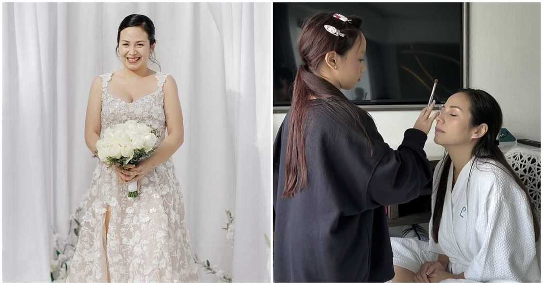 Misis ni Patrick Garcia, hinayaan ang panganay na gawin ang kanyang bridal makeup Misis ni Patrick Garcia, hinayaan ang panganay na gawin ang kanyang bridal makeup