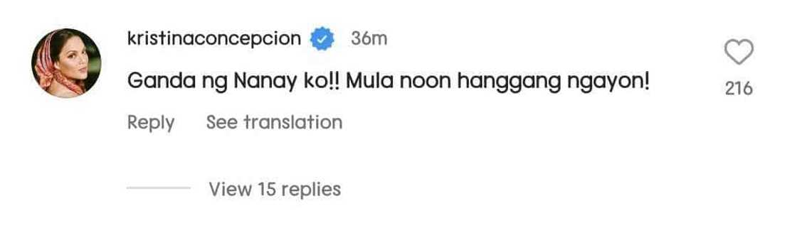 KC Concepcion, nag-iwan ng komento sa bagong post ni Sharon Cuneta KC Concepcion, nag-iwan ng komento sa bagong post ni Sharon Cuneta