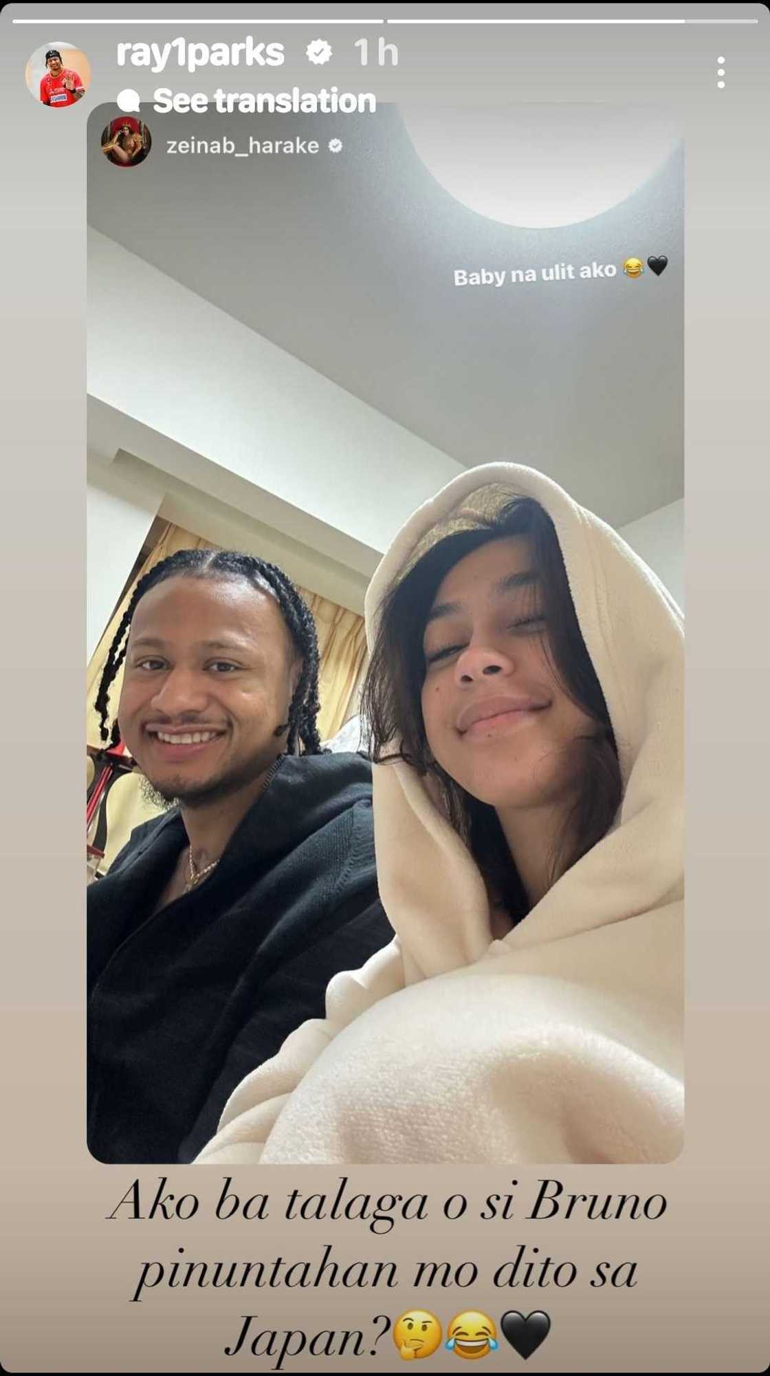Ray Parks, pabirong tinanong si Zeinab Harake kung siya ba pinuntahan ng vlogger sa Japan Ray Parks, pabirong tinanong si Zeinab Harake kung siya ba pinuntahan ng vlogger sa Japan