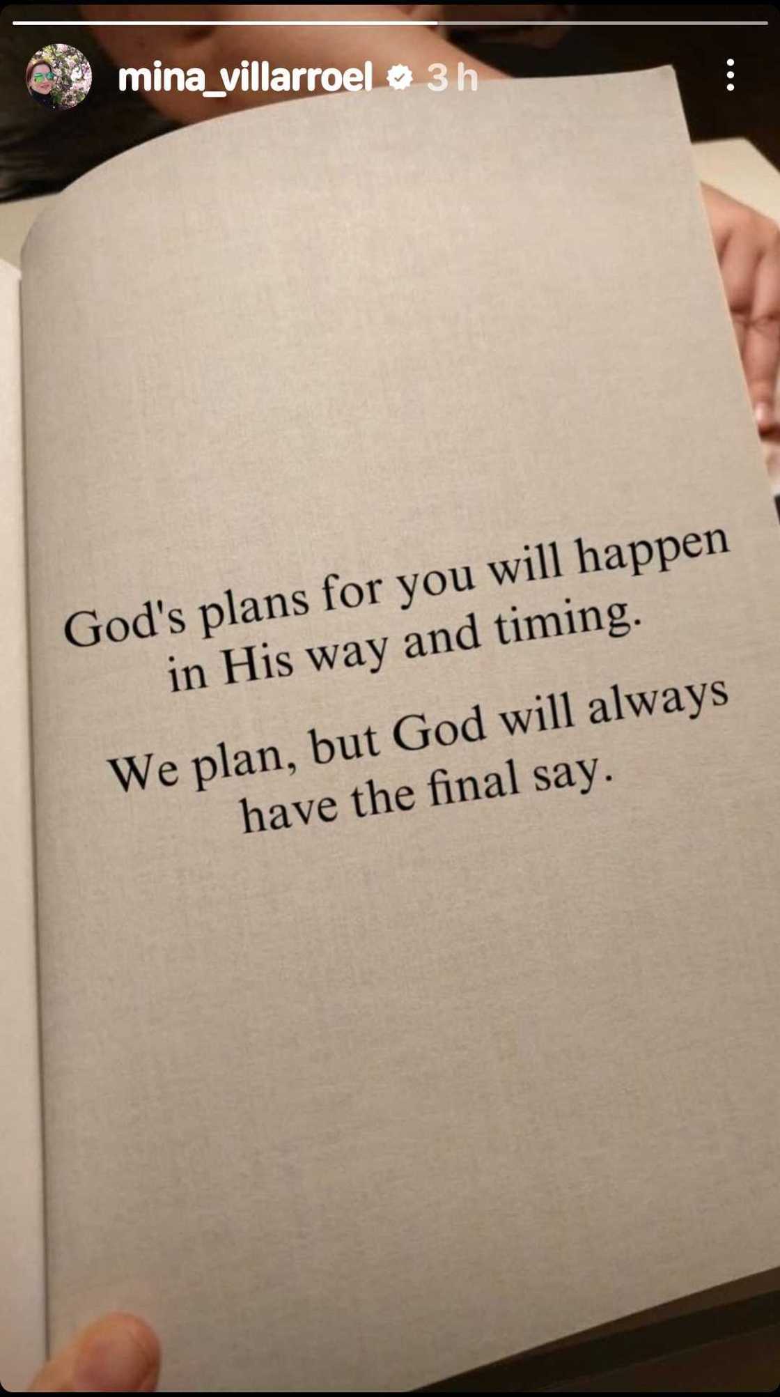 Carmina Villarroel shares meaningful quote about God's plans Carmina Villarroel shares meaningful quote about God's plans