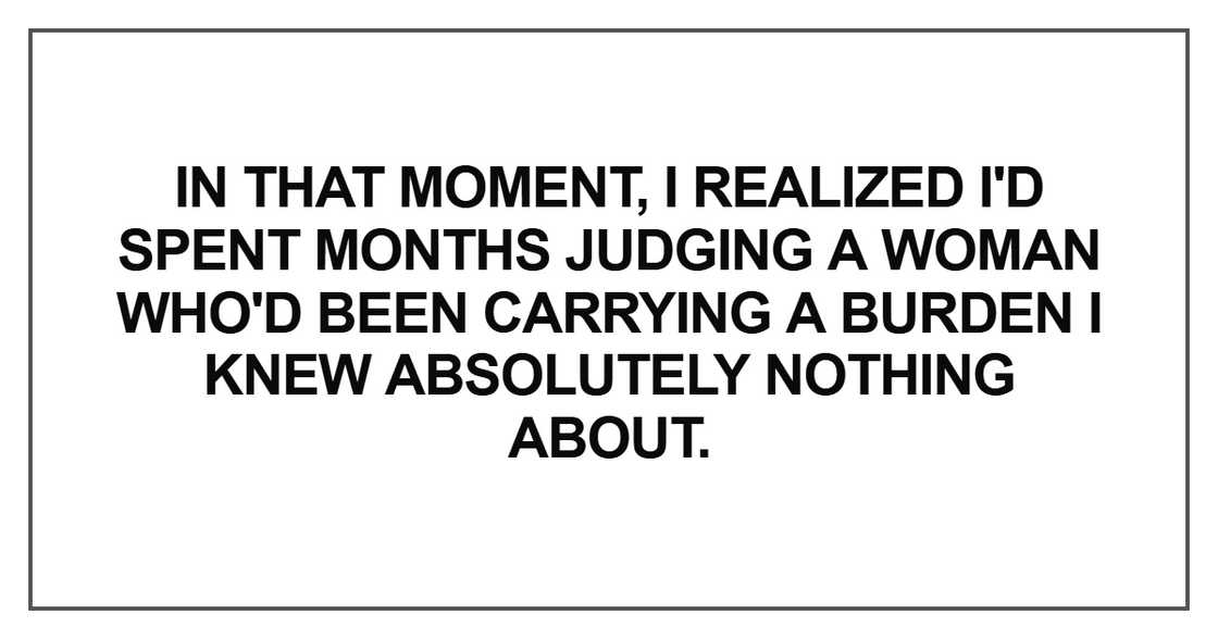 In that moment, I realized
