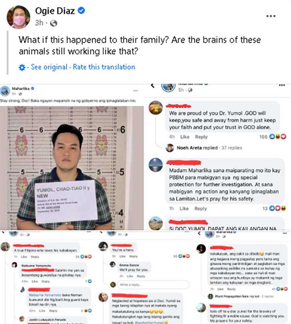 Ogie Diaz, pinuna ilang netizens sa tila pagpuri kay Dr. Chao-Tiao Yumol: “Kung sa pamilya nila nangyari ito?” Ogie Diaz, pinuna ilang netizens sa tila pagpuri kay Dr. Chao-Tiao Yumol: “Kung sa pamilya nila nangyari ito?”