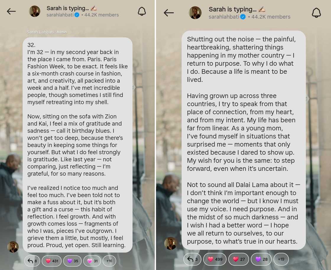 Sarah Lahbati talks about 'birthday blues' online: "I feel a mix of gratitude and sadness"