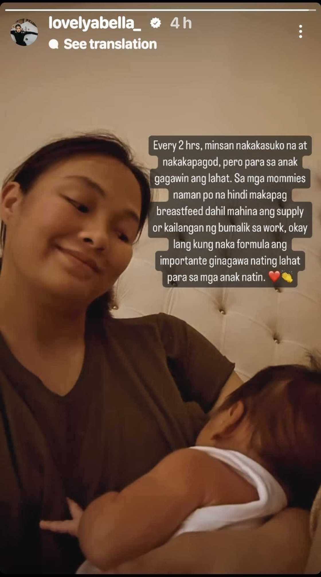 Lovely Abella posts about breastfeeding struggles: “pero para sa anak, gagawin ang lahat” Lovely Abella posts about breastfeeding struggles: “pero para sa anak, gagawin ang lahat”