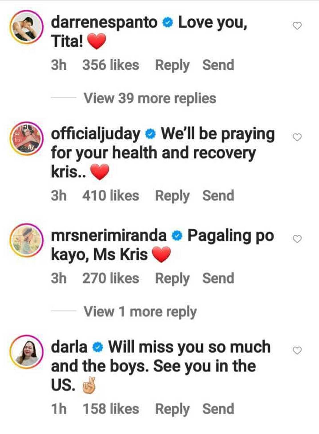 Celebs, nag-react sa update ni Kris Aquino ukol sa kanyang kalusugan: “Praying for you” Celebs, nag-react sa update ni Kris Aquino ukol sa kanyang kalusugan: “Praying for you”