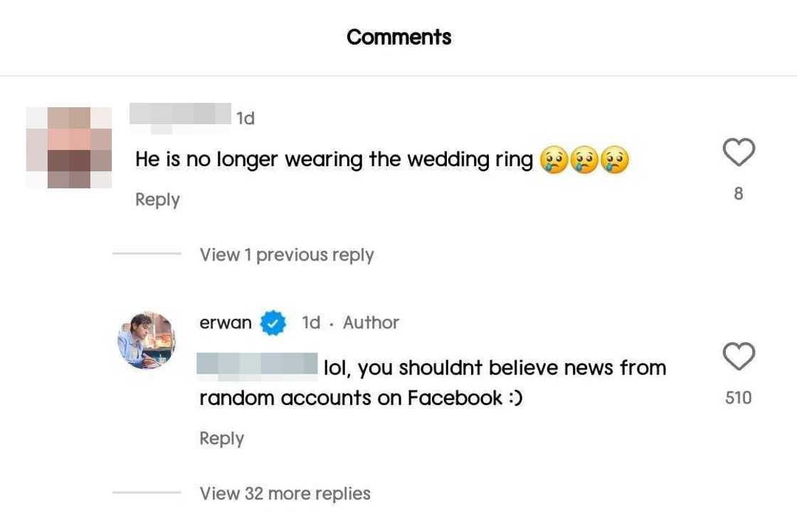 Erwan Heussaff, sinagot ang nakapuna sa di niya pagsuot ng wedding ring: "Lol" Erwan Heussaff, sinagot ang nakapuna sa di niya pagsuot ng wedding ring: "Lol"