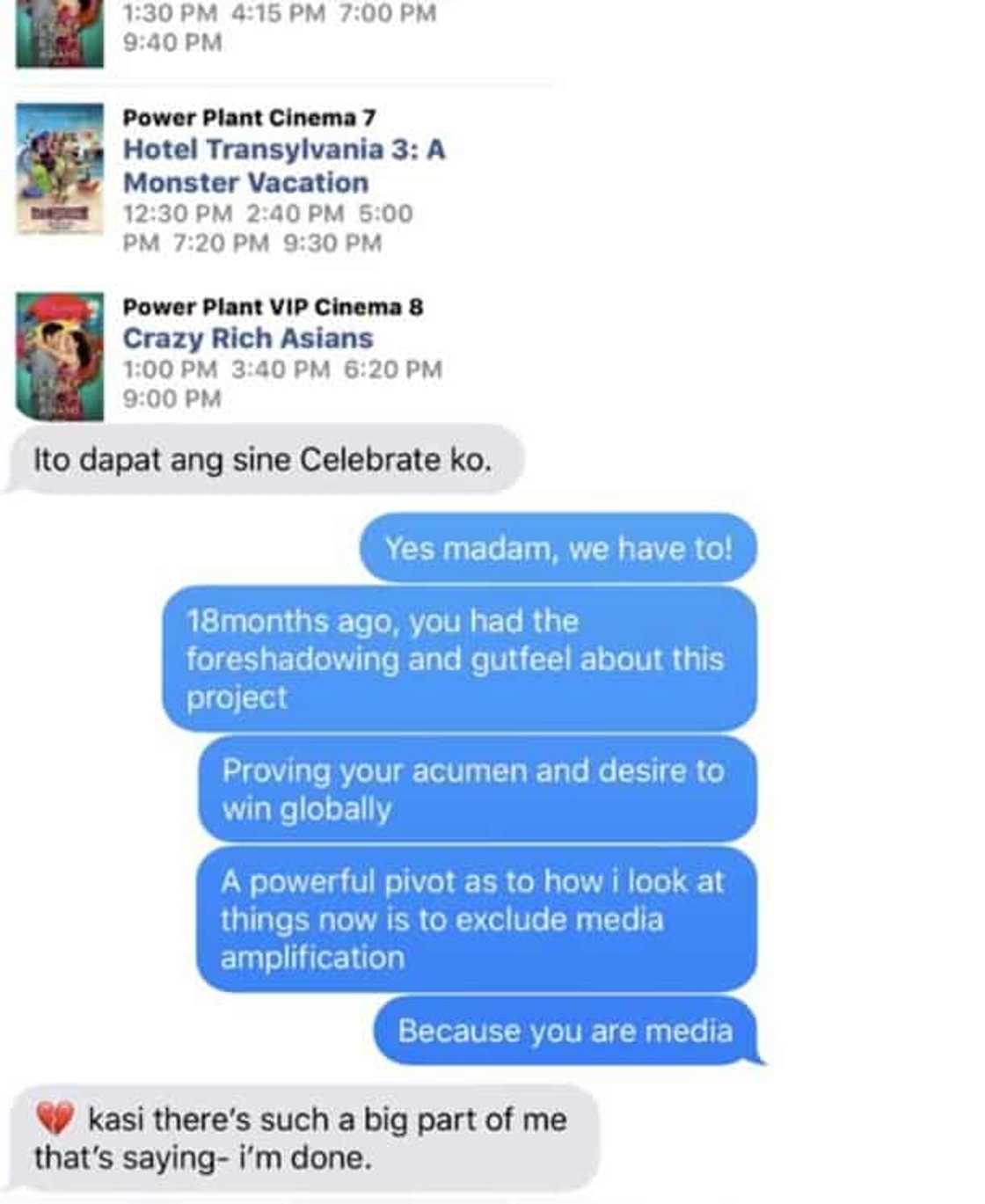 Nicko Falcis releases screenshots of Kris Aquino’s emotional messages to him Nicko Falcis releases screenshots of Kris Aquino’s emotional messages to him