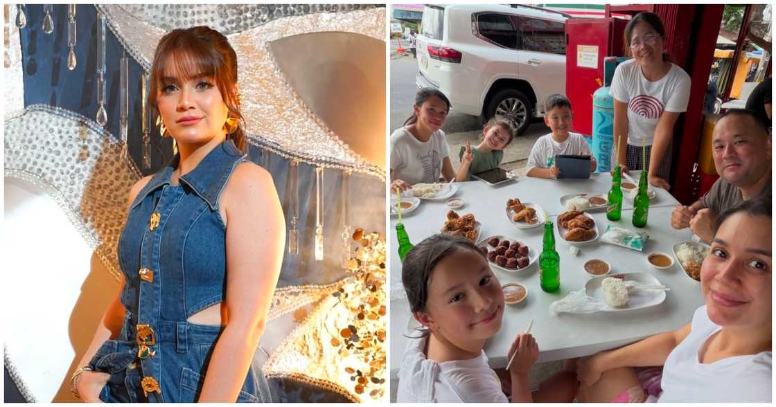 Nadine Samonte at pamilya nito, inulan ng papuri matapos maispatang kumakain sa daan Nadine Samonte at pamilya nito, inulan ng papuri matapos maispatang kumakain sa daan