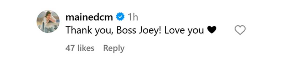 Joey De Leon, ibinida ang birthday gift niya para kay Maine Mendoza Joey De Leon, ibinida ang birthday gift niya para kay Maine Mendoza