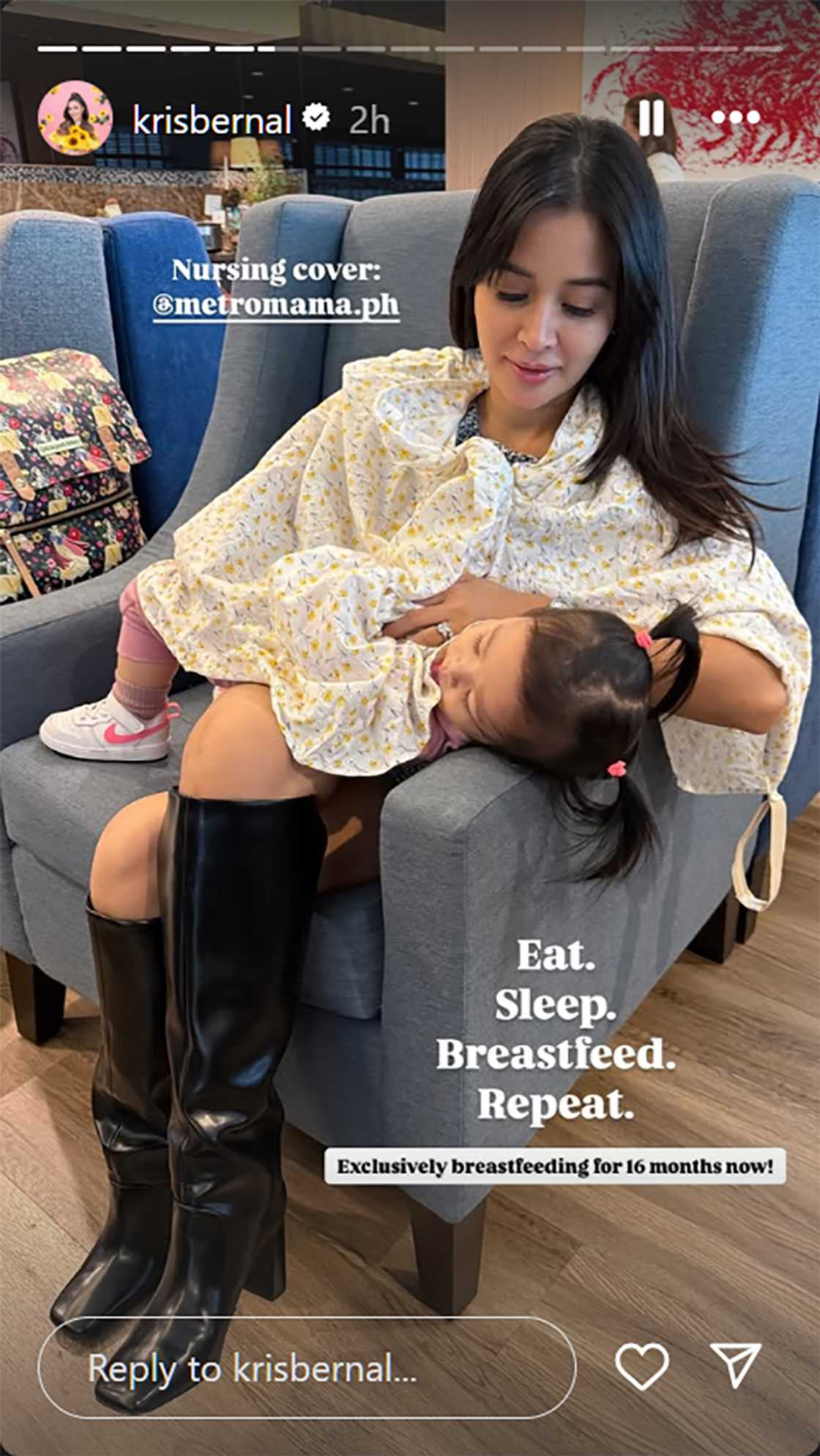 Kris Bernal, ibinidang 16 months na siya na exclusively breastfeeding Kris Bernal, ibinidang 16 months na siya na exclusively breastfeeding